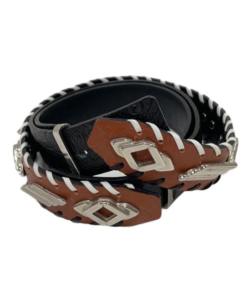 TOGA PULLA（トーガ プルラ）TOGA PULLA (トーガ プルラ) ウエスタンベルト ブラウン×ブラックの古着・服飾アイテム