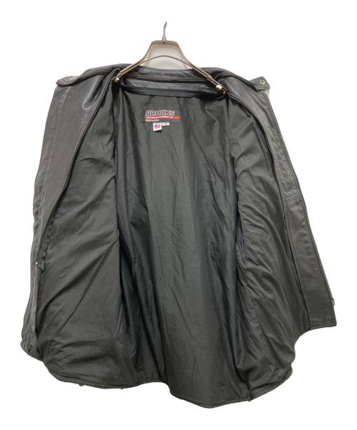 BROOKS（ブルックス）BROOKS (ブルックス) ライダースジャケット ブラック サイズ:42の古着・服飾アイテム