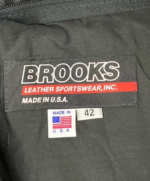 BROOKS（ブルックス）BROOKS (ブルックス) ライダースジャケット ブラック サイズ:42の古着・服飾アイテム