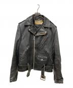 Schottショット）の古着「70’Sダブルライダースジャケット」｜ブラック