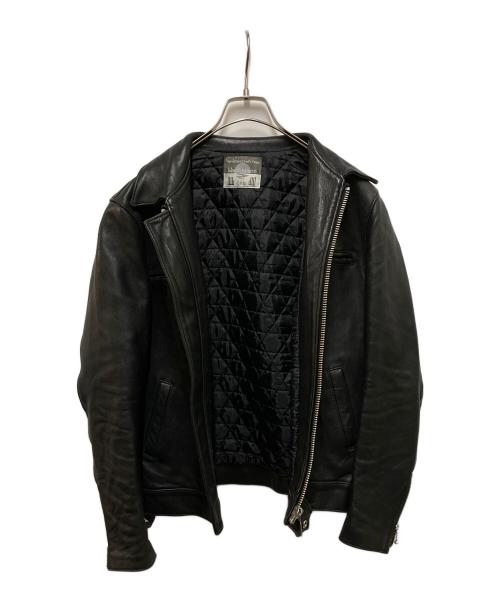 blackmeans（ブラックミーンズ）blackmeans (ブラックミーンズ) シングルライダースジャケット ブラック サイズ:3の古着・服飾アイテム