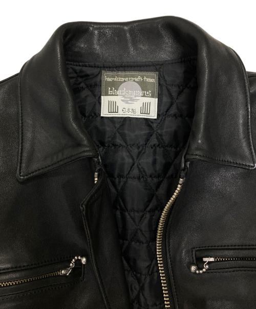 blackmeans（ブラックミーンズ）blackmeans (ブラックミーンズ) シングルライダースジャケット ブラック サイズ:3の古着・服飾アイテム
