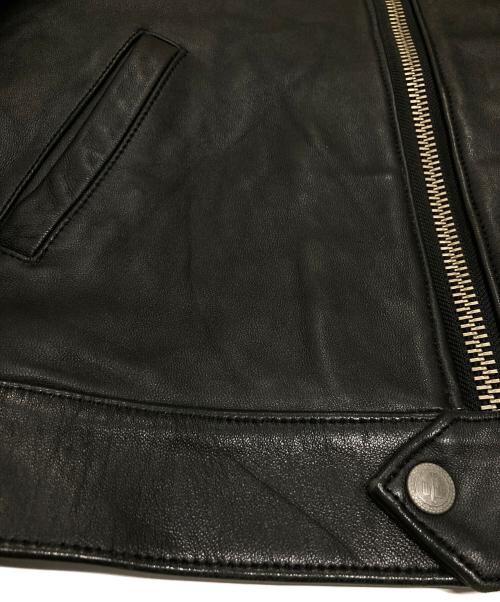 blackmeans（ブラックミーンズ）blackmeans (ブラックミーンズ) シングルライダースジャケット ブラック サイズ:3の古着・服飾アイテム