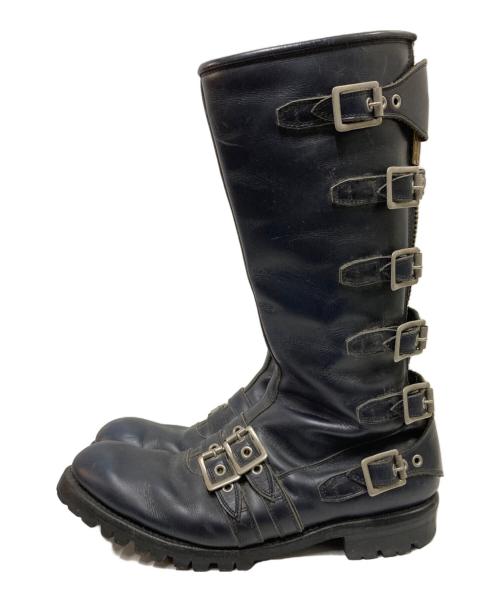 blackmeans（ブラックミーンズ）blackmeans (ブラックミーンズ) バックルブーツ ブラック サイズ:27 1/2の古着・服飾アイテム