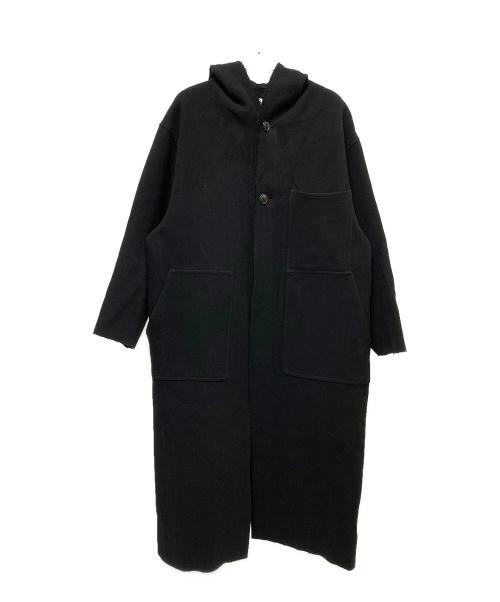 HYKE（ハイク）HYKE (ハイク) HOODED COAT ブラック サイズ:1の古着・服飾アイテム
