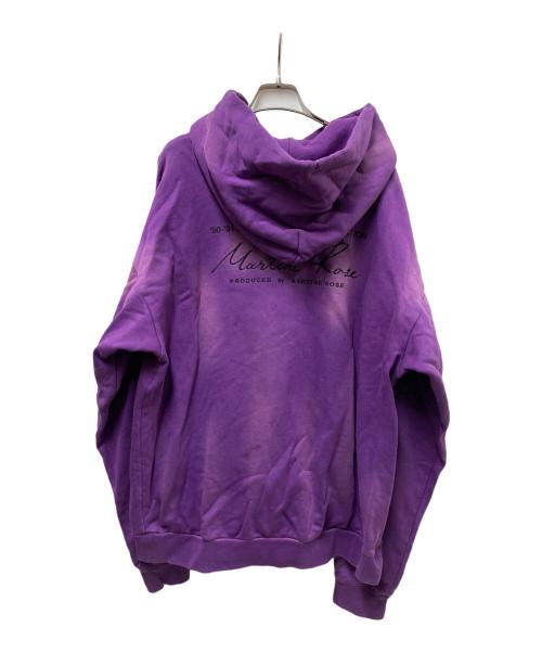 MARTINE ROSE（マーティン・ローズ）MARTINE ROSE (マーティン・ローズ) 90-91AWバック刺繍パーカー パープル サイズ:Mの古着・服飾アイテム