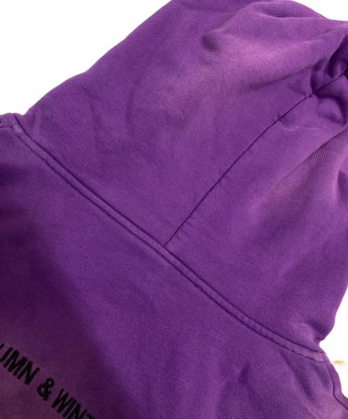 MARTINE ROSE（マーティン・ローズ）MARTINE ROSE (マーティン・ローズ) 90-91AWバック刺繍パーカー パープル サイズ:Mの古着・服飾アイテム
