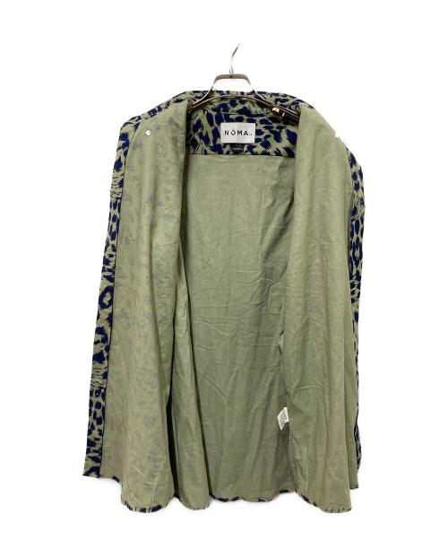 NOMA t.d.（ノーマティーディー）NOMA t.d. (ノーマティーディー) nanamica (ナナミカ) 総柄BDシャツ グリーン×ネイビー サイズ:4の古着・服飾アイテム
