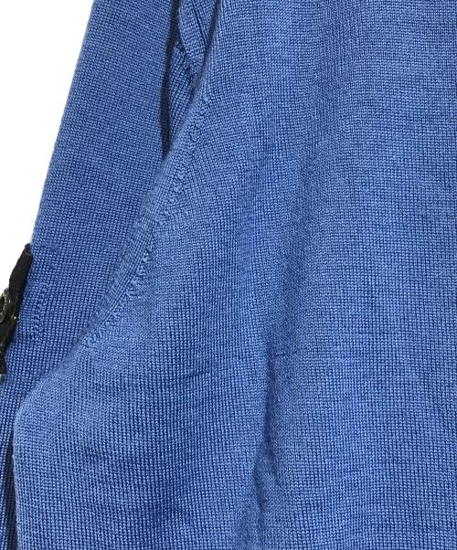 STONE ISLAND（ストーンアイランド）STONE ISLAND (ストーンアイランド) ワッペンクルーネックニット ブルー サイズ:Mの古着・服飾アイテム