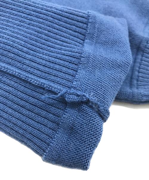 STONE ISLAND（ストーンアイランド）STONE ISLAND (ストーンアイランド) ワッペンクルーネックニット ブルー サイズ:Mの古着・服飾アイテム