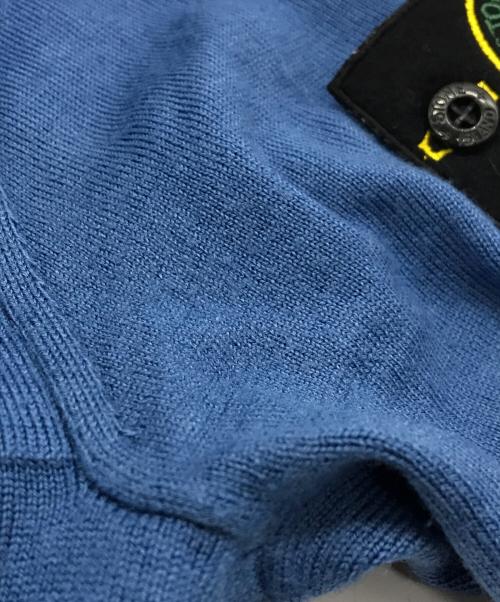 STONE ISLAND（ストーンアイランド）STONE ISLAND (ストーンアイランド) ワッペンクルーネックニット ブルー サイズ:Mの古着・服飾アイテム