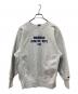 Champion REVERSE WEAVE（チャンピオン リバース ウィーブ）の古着「ステンシル3段カレッジロゴプリントスウェット」｜グレー