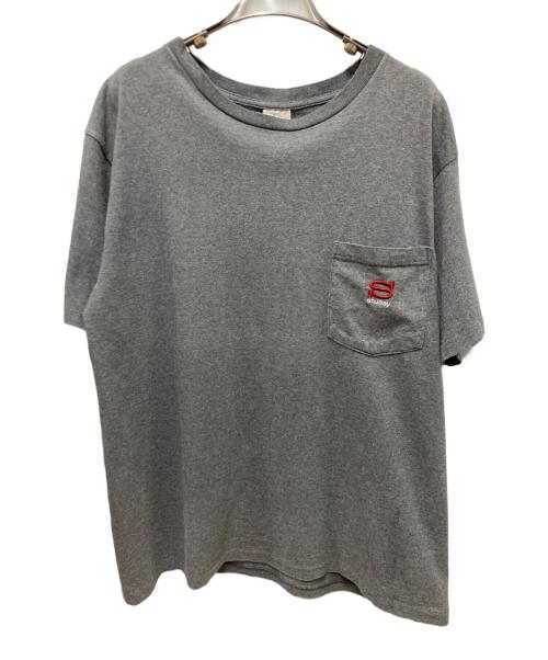 OLD STUSSY（オールドステューシー）OLD STUSSY (オールドステューシー) プリントTシャツ グレー サイズ:Lの古着・服飾アイテム