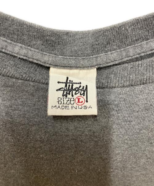 OLD STUSSY（オールドステューシー）OLD STUSSY (オールドステューシー) プリントTシャツ グレー サイズ:Lの古着・服飾アイテム