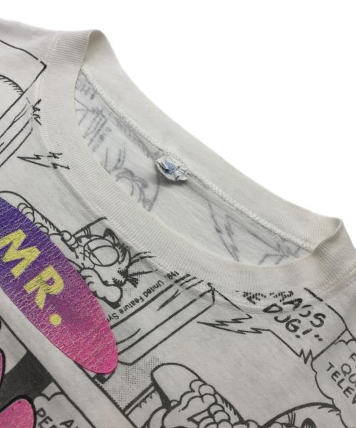 sun sports wear（-）sun sports wear (-) Garfieldプリントtシャツ ホワイト サイズ:-の古着・服飾アイテム