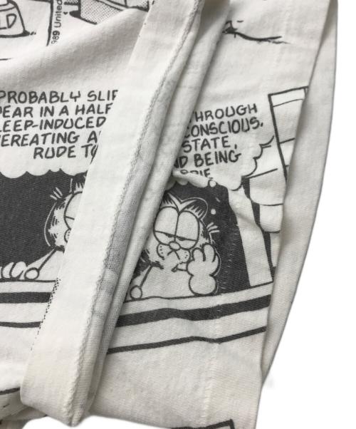 sun sports wear（-）sun sports wear (-) Garfieldプリントtシャツ ホワイト サイズ:-の古着・服飾アイテム