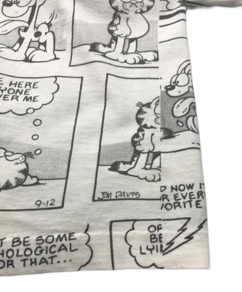 sun sports wear（-）sun sports wear (-) Garfieldプリントtシャツ ホワイト サイズ:-の古着・服飾アイテム