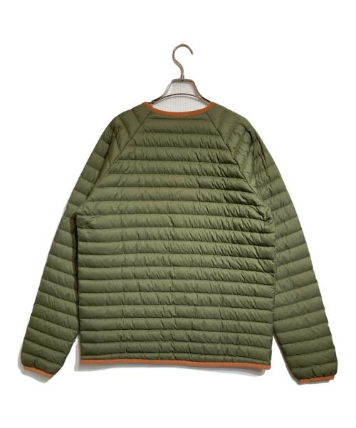 Patagonia（パタゴニア）Patagonia (パタゴニア) SILENT DOWN CREW/サイレントダウンクルー オリーブ サイズ:Ｍの古着・服飾アイテム