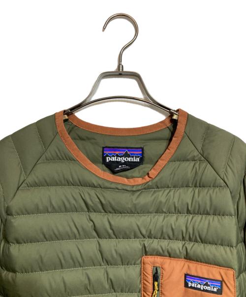 Patagonia（パタゴニア）Patagonia (パタゴニア) SILENT DOWN CREW/サイレントダウンクルー オリーブ サイズ:Ｍの古着・服飾アイテム