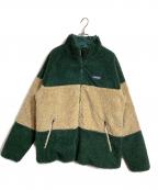 Patagoniaパタゴニア）の古着「Reversible Silent Down Jacket」｜グリーン×ブラウン