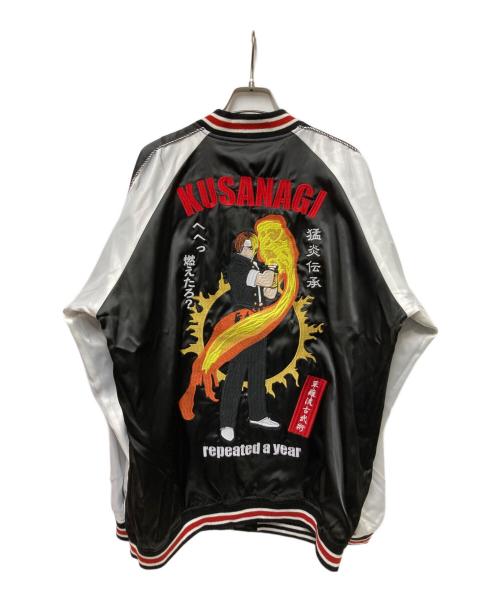 墓場の画廊（ハカバノガロウ）墓場の画廊 (ハカバノガロウ) KOF’98スカジャン ブラック サイズ:XLの古着・服飾アイテム