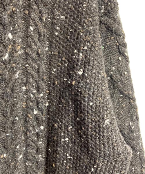 AURALEE（オーラリー）AURALEE (オーラリー) Wool Baby Alpaca Nepped Cable Knit Turtle Neck P/O ブラウン サイズ:４の古着・服飾アイテム