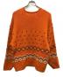 stussy (ステューシー) Roll V Neck Fairisle Sweater オレンジ サイズ:M：12000円