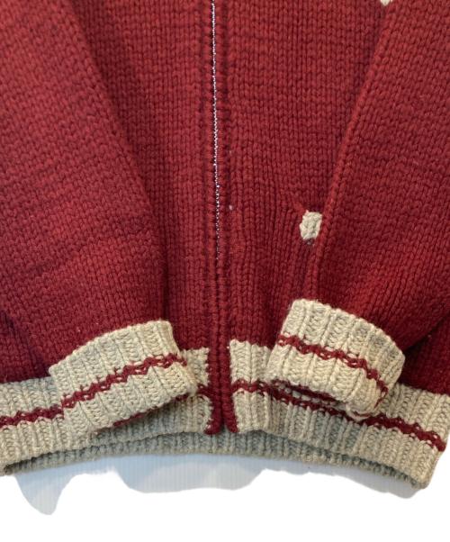 CHAPS（チャップス）CHAPS (チャップス) カウチンニットジャケット レッド サイズ:Lの古着・服飾アイテム
