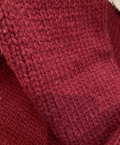 CHAPS（チャップス）CHAPS (チャップス) カウチンニットジャケット レッド サイズ:Lの古着・服飾アイテム