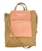 Acne studiosアクネ ストゥディオス）の古着「ペーパートート」｜ブラウン×ピンク