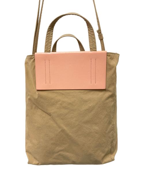 Acne studios（アクネ ストゥディオス）Acne studios (アクネ ストゥディオス) ペーパートート ブラウン×ピンクの古着・服飾アイテム