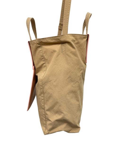 Acne studios（アクネ ストゥディオス）Acne studios (アクネ ストゥディオス) ペーパートート ブラウン×ピンクの古着・服飾アイテム