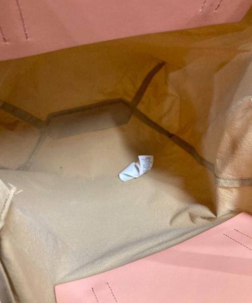 Acne studios（アクネ ストゥディオス）Acne studios (アクネ ストゥディオス) ペーパートート ブラウン×ピンクの古着・服飾アイテム