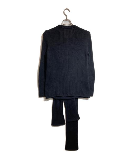 COMME des GARCONS（コムデギャルソン）COMME des GARCONS (コムデギャルソン) 編みこみデザインニット ブラック サイズ:Sの古着・服飾アイテム