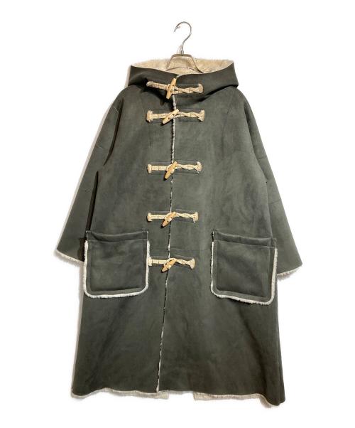 TAO COMME des GARCONS（タオ コムデギャルソン）TAO COMME des GARCONS (タオ コムデギャルソン) フェイクムートンダッフルコート カーキ サイズ:Sの古着・服飾アイテム