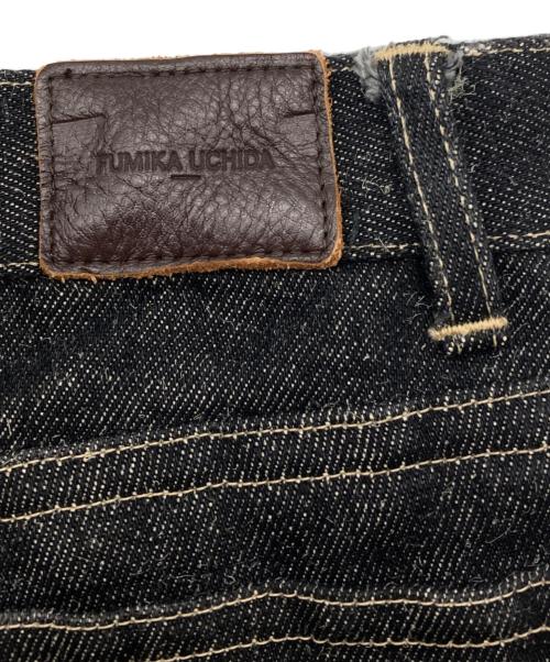 FUMIKA UCHIDA（フミカウチダ）FUMIKA UCHIDA (フミカウチダ) DENIM BONDING WIDE STRAIGHT PANTS ブラック サイズ:36の古着・服飾アイテム