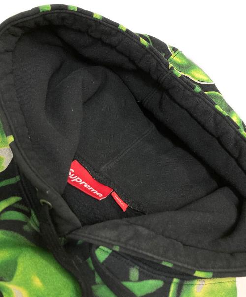 SUPREME（シュプリーム）SUPREME (シュプリーム) Skull Pile Hooded Sweatshirt ブラック×グリーン サイズ:Largeの古着・服飾アイテム