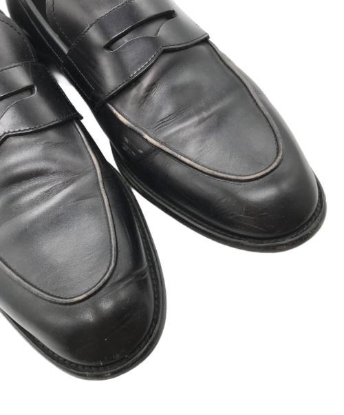 LOUIS VUITTON（ルイ ヴィトン）LOUIS VUITTON (ルイ ヴィトン) モノグラムプリントローファー ブラック サイズ:7の古着・服飾アイテム