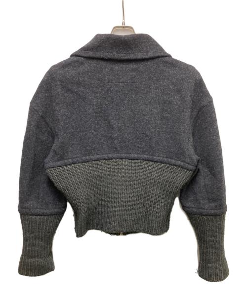 DIRK BIKKEMBERGS（ダークビッケンバーグ）DIRK BIKKEMBERGS (ダークビッケンバーグ) ニットジャケット グレー サイズ:48の古着・服飾アイテム