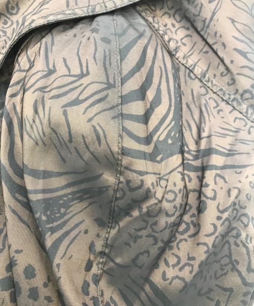 london fog（ロンドンフォグ）london fog (ロンドンフォグ) レオパードプリントトレンチコート ブラウン サイズ:14の古着・服飾アイテム