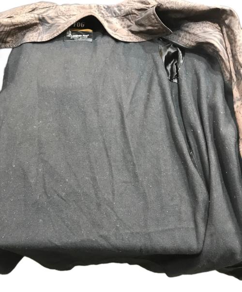 london fog（ロンドンフォグ）london fog (ロンドンフォグ) レオパードプリントトレンチコート ブラウン サイズ:14の古着・服飾アイテム