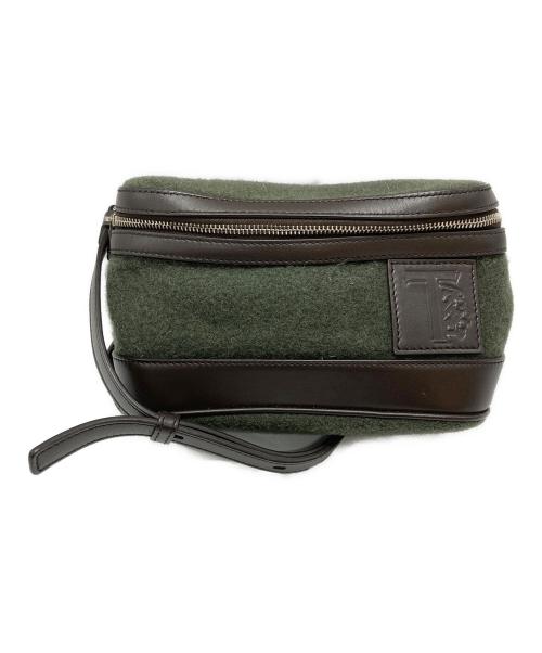 TOD'S（トッズ）TOD'S (トッズ) Tモノグラムウール2WAYショルダーバッグ グリーンの古着・服飾アイテム
