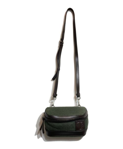 TOD'S（トッズ）TOD'S (トッズ) Tモノグラムウール2WAYショルダーバッグ グリーンの古着・服飾アイテム