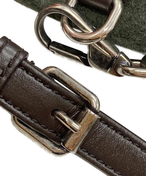 TOD'S（トッズ）TOD'S (トッズ) Tモノグラムウール2WAYショルダーバッグ グリーンの古着・服飾アイテム