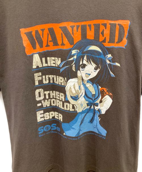 二次元COSPA（ニジゲンコスパ）二次元COSPA (ニジゲンコスパ) アニメTシャツ ブラウン サイズ:Mの古着・服飾アイテム