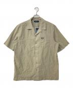 FRED PERRYフレッドペリー）の古着「REVERE Open Collar SHIRTS」｜カーキ