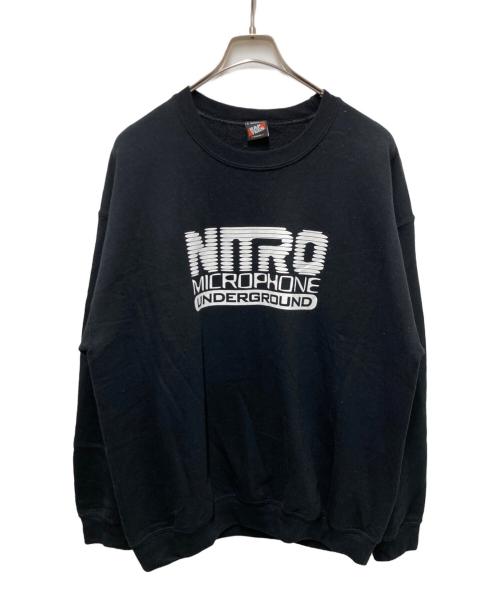 RAP TEES（ラップティーズ）RAP TEES (ラップティーズ) プリントスウェット ブラック サイズ:Lの古着・服飾アイテム