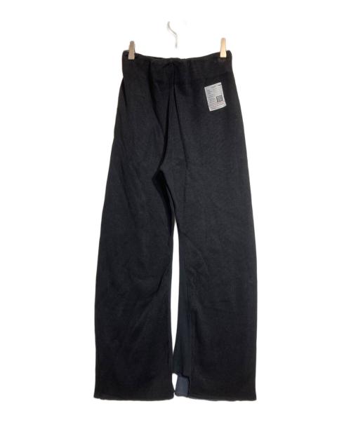 Maison MIHARA YASUHIRO（メゾン ミハラ ヤスヒロ）Maison MIHARA YASUHIRO (メゾン ミハラ ヤスヒロ) GATHERED KNIT PANTS ブラック サイズ:36の古着・服飾アイテム