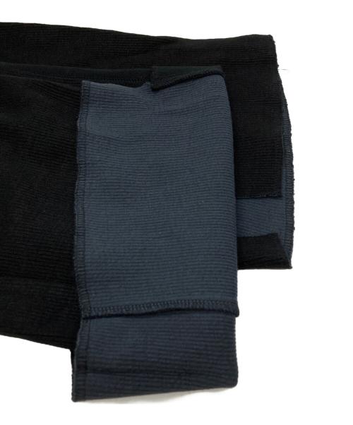 Maison MIHARA YASUHIRO（メゾン ミハラ ヤスヒロ）Maison MIHARA YASUHIRO (メゾン ミハラ ヤスヒロ) GATHERED KNIT PANTS ブラック サイズ:36の古着・服飾アイテム