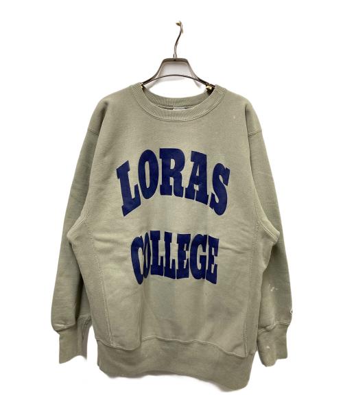 Champion REVERSE WEAVE（チャンピオン リバース ウィーブ）Champion REVERSE WEAVE (チャンピオン リバース ウィーブ) 90’s 2段プリントスウェット グレー サイズ:X-LARGEの古着・服飾アイテム